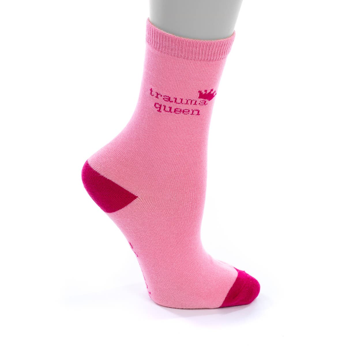 Trauma Queen Breathable Soft Cotton Crew Length Unisex Socks