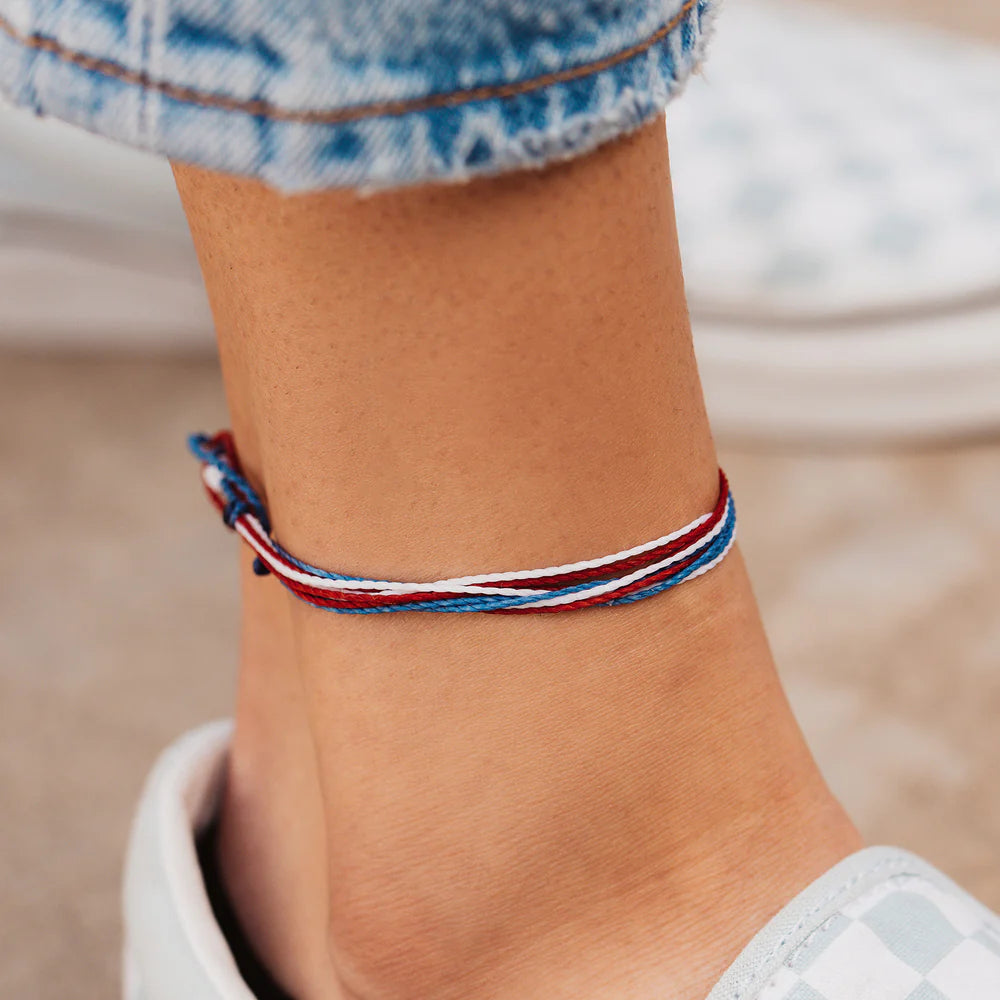 Pura Vida Home for Our Troops Anklet