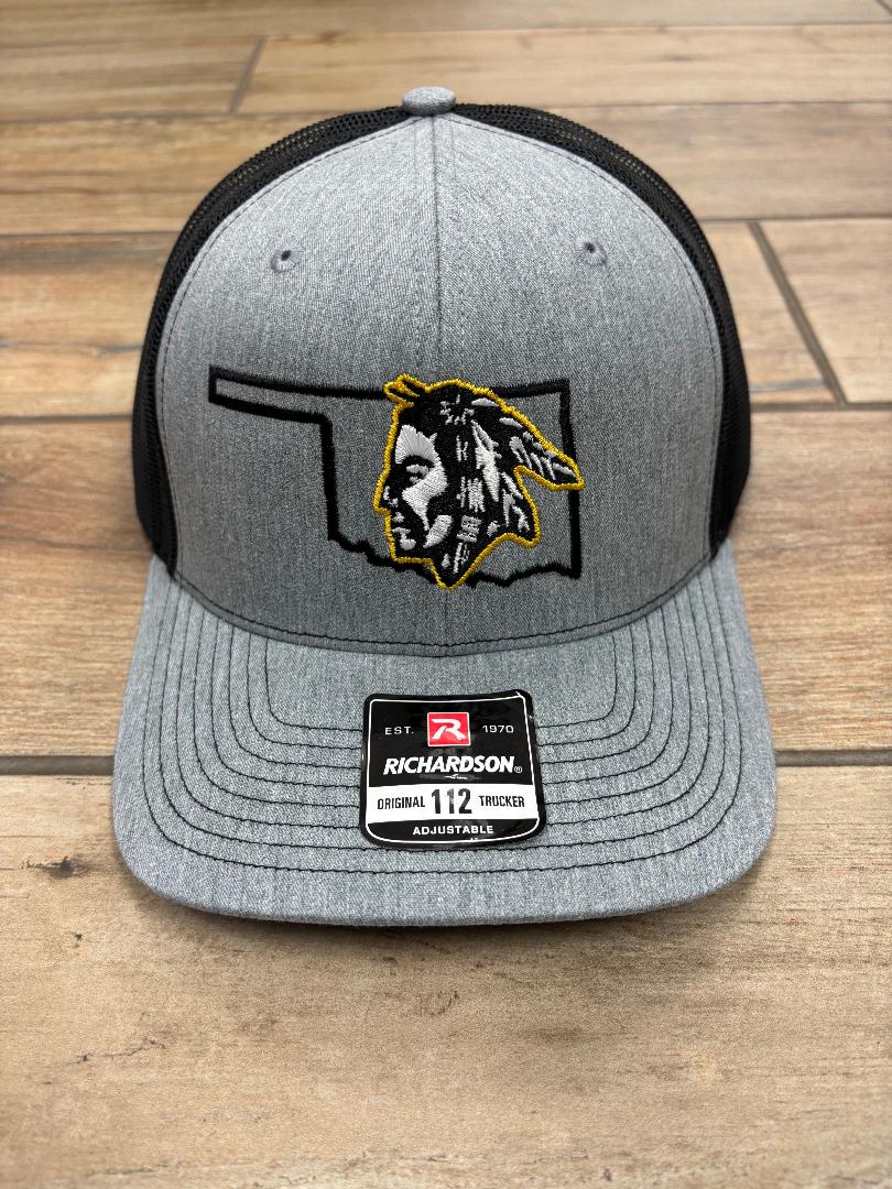 Men's Richardson 112 Hat Savage Head In Oklahoma Outline