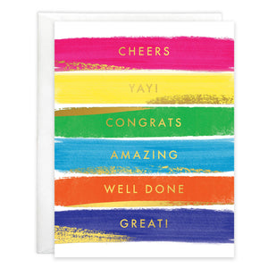 Cheers Yay Congrats Greeting Card