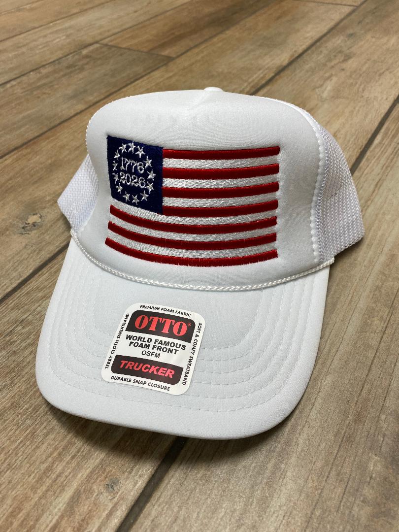 1776-2026 Flag Foam Hat