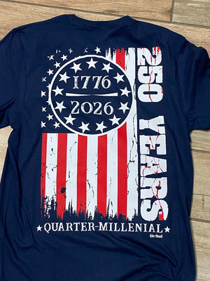 1776-2026 Quarter-Centennial Patriotic Graphic Tee
