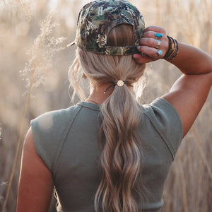 "Adapt" Camouflage with Antler Charm Hair Tie + Bracelets