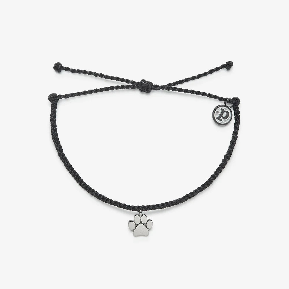 Pura Vida Paw Print Charm Bracelet