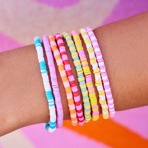 Pura Vida Multicolor Vacation Vibes Stretch Bracelet Set