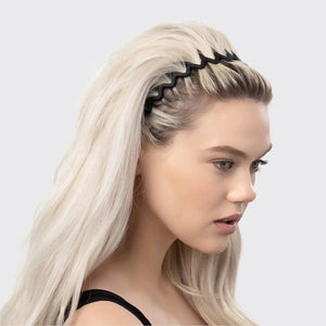 Kitsch Zig Zag Headband 2pc - Black & Tortoise