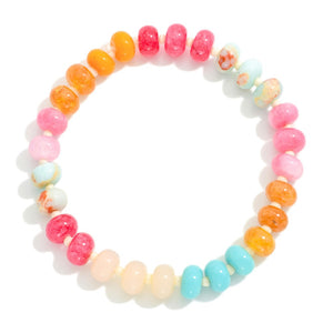 Stretchy Beaded Bracelets in Multiple Colors