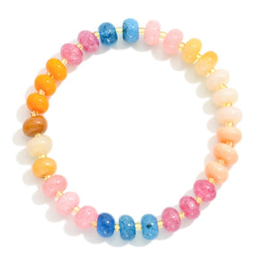 Stretchy Beaded Bracelets in Multiple Colors