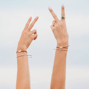 "Forever Friends" Neutral Sun Friendship Hair Tie + Bracelets