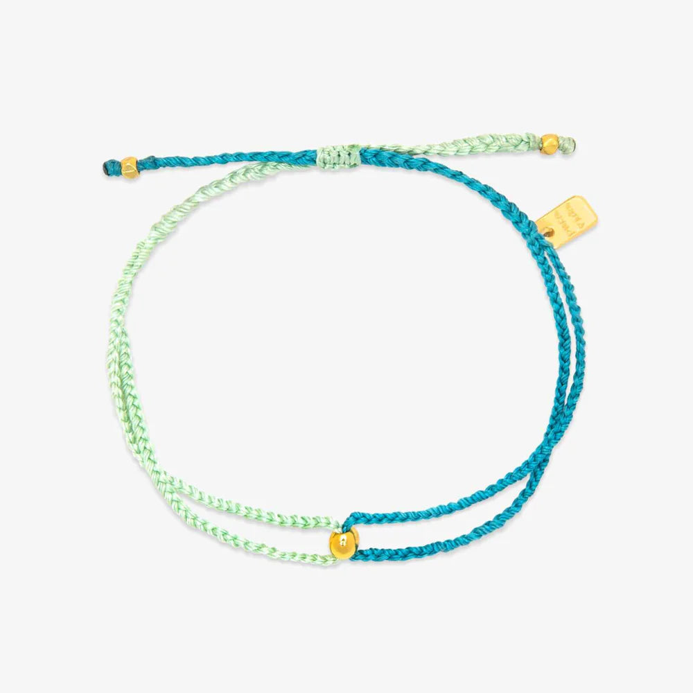 Pura Vida Dainty Two-Tone Bracelet Blue