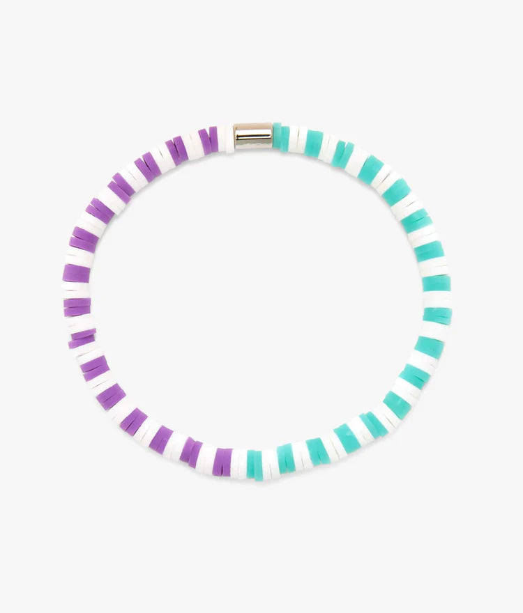 Pura Vida Gumdrop Seascape Vinyl Disc Stretch Bracelet