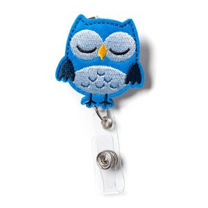 Owl Design 360-Degree Rotating Retractable Reel Badge Holder