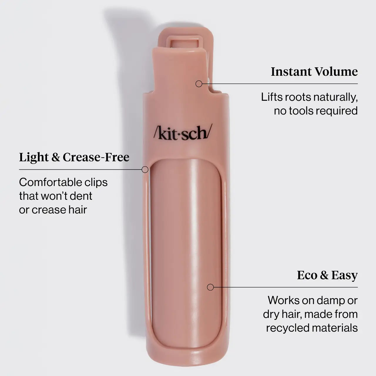 Kitsch Hair Volumizing Clips in Terracotta