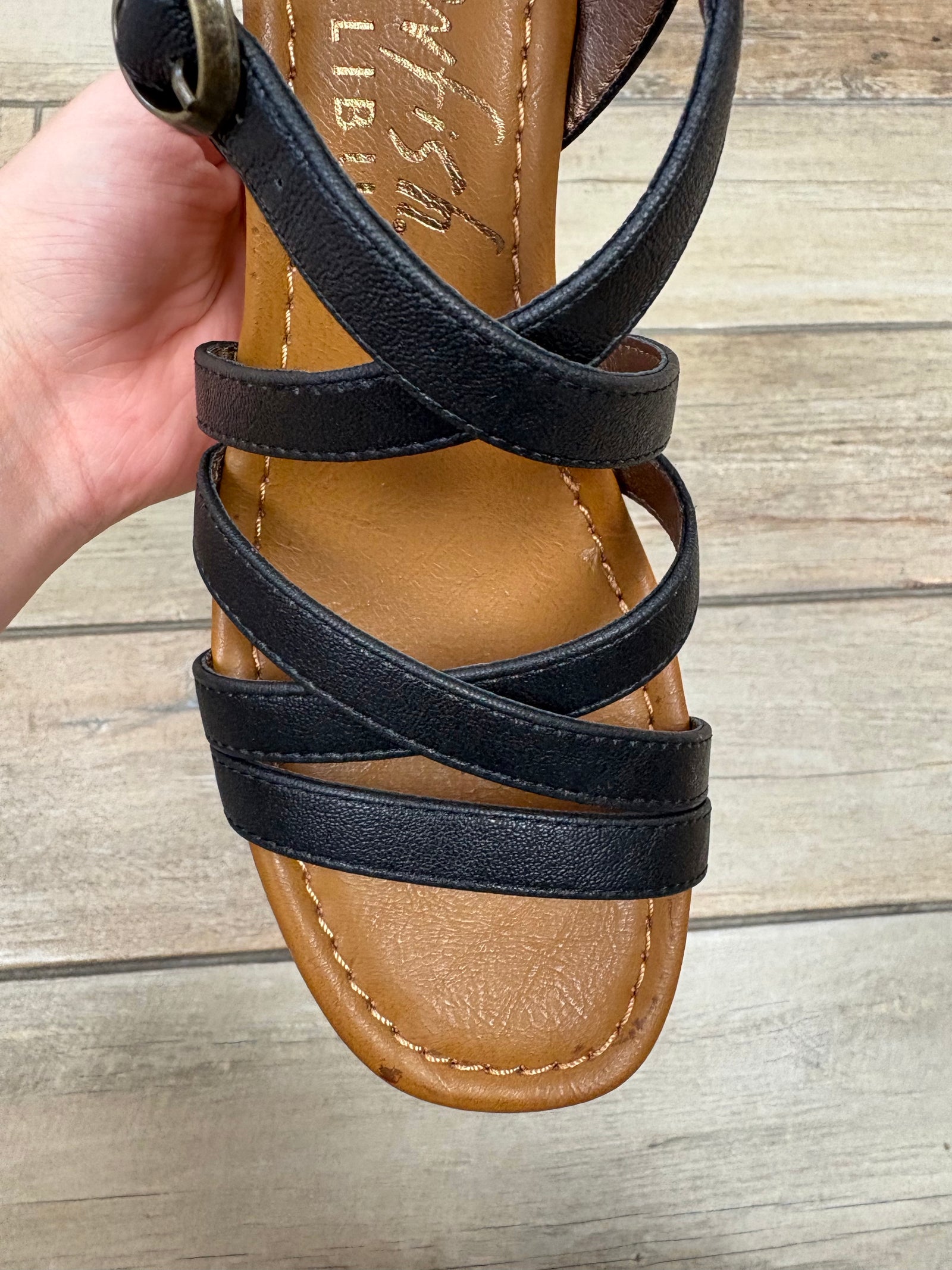 Blowfish Aurora Platform Wedge Sandal in Black or White