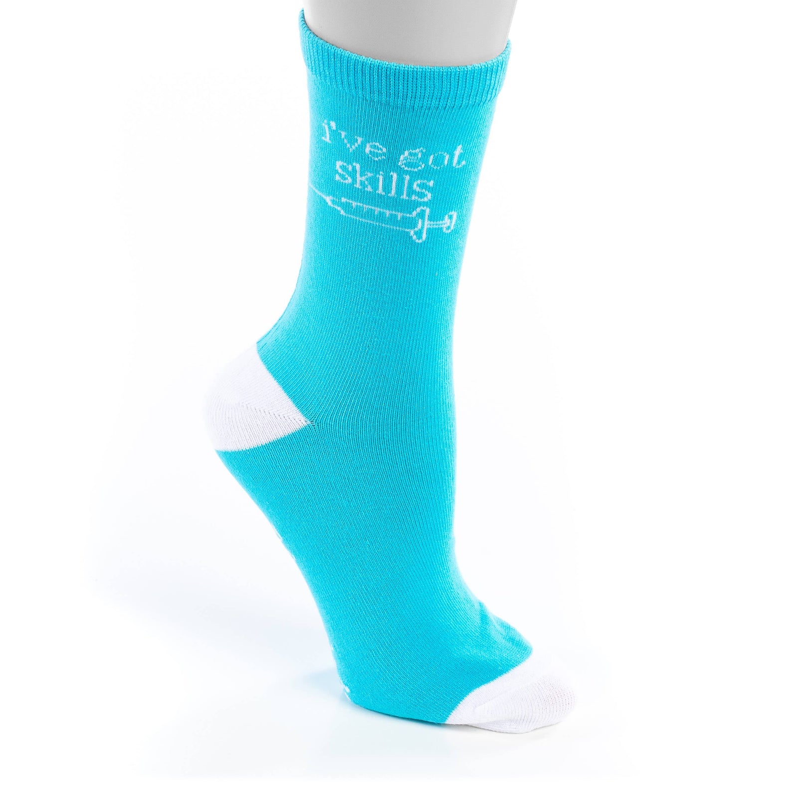 I've Got Skills Breathable Cotton Crew Length Unisex Socks