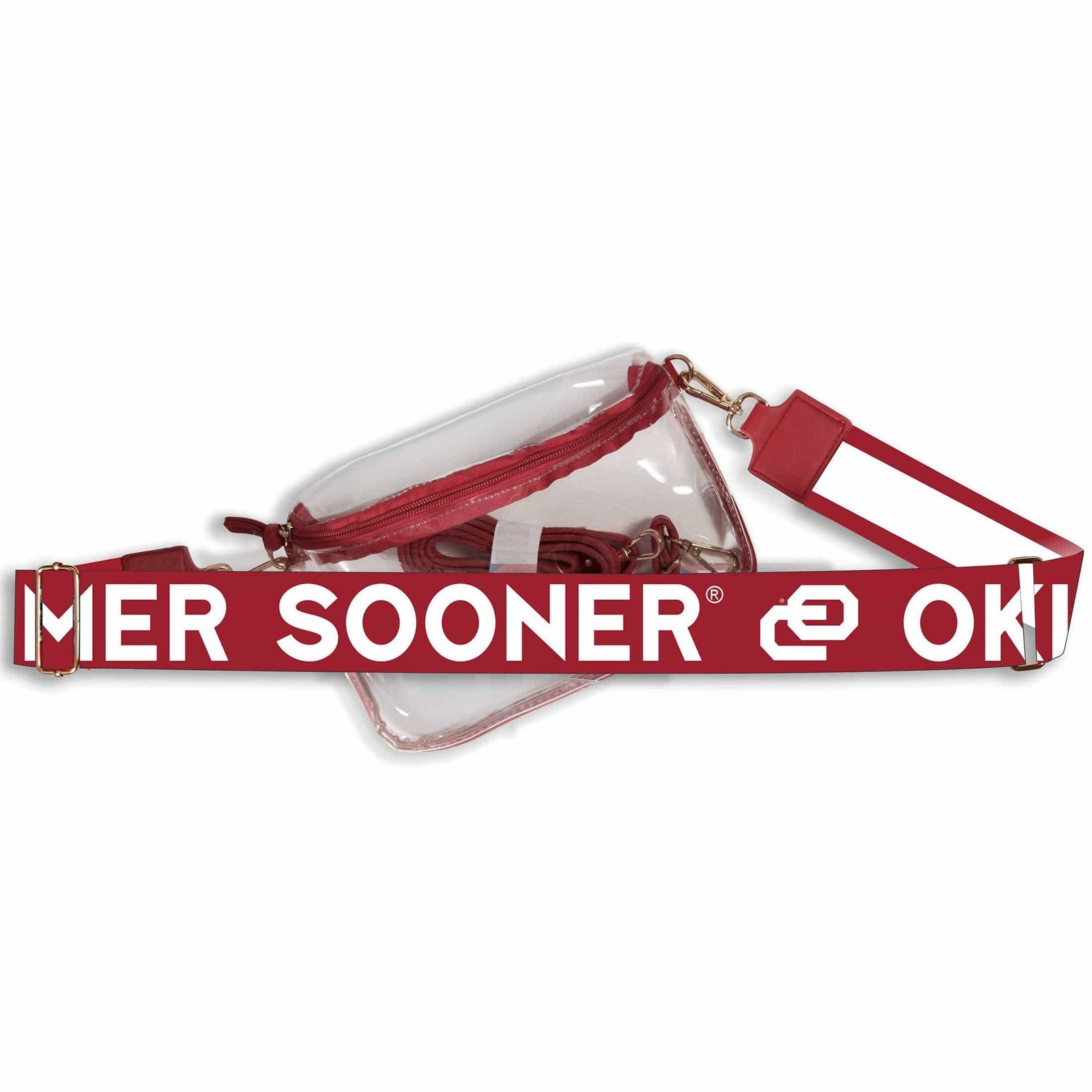 Oklahoma Hailey Clear Sling Bag with Logo Strap