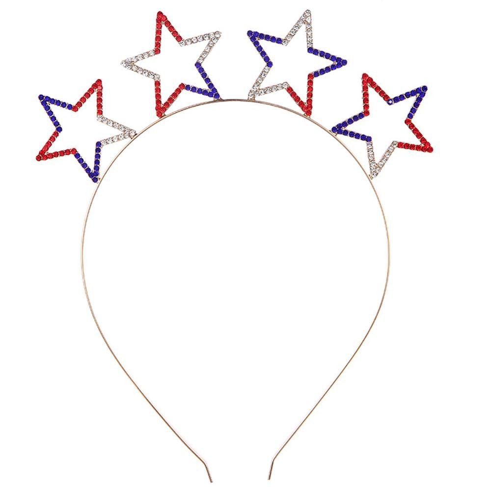 Rhinestone Stars Patriotic Headbands