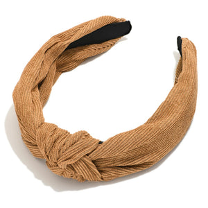 Corduroy Knotted Headbands
