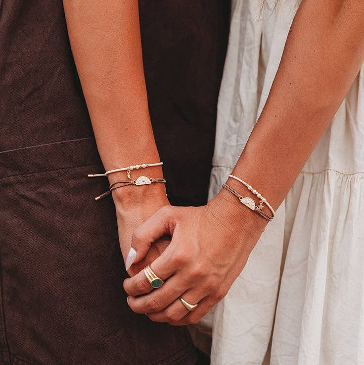 "Forever Friends" Neutral Sun Friendship Hair Tie + Bracelets