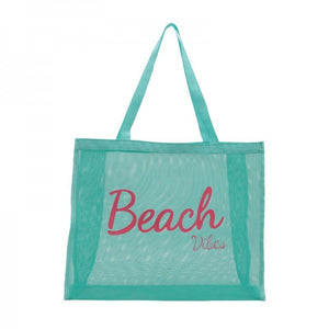 Mesh Beach Vibes Tote Bags