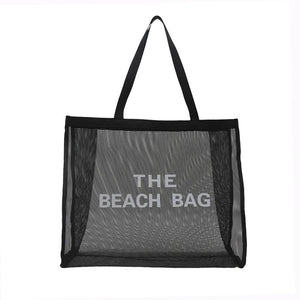 Mesh The Beach Bag Tote Bags