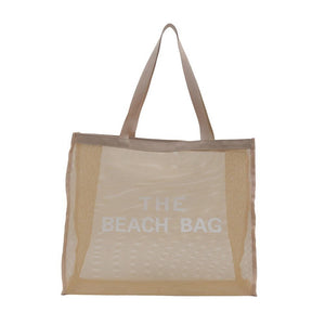Mesh The Beach Bag Tote Bags