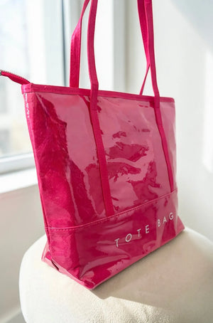 The TOTE BAG in Black or Hot Pink
