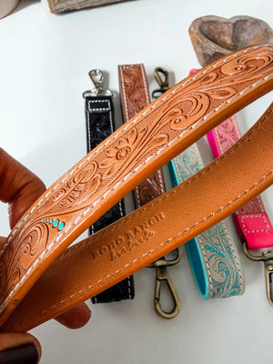 Hand Tooled Leather Keychain