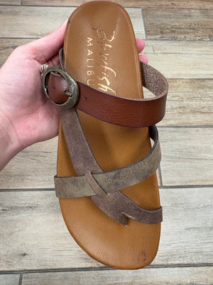 Blowfish Lilac Slide Sandal in Walnut or Black