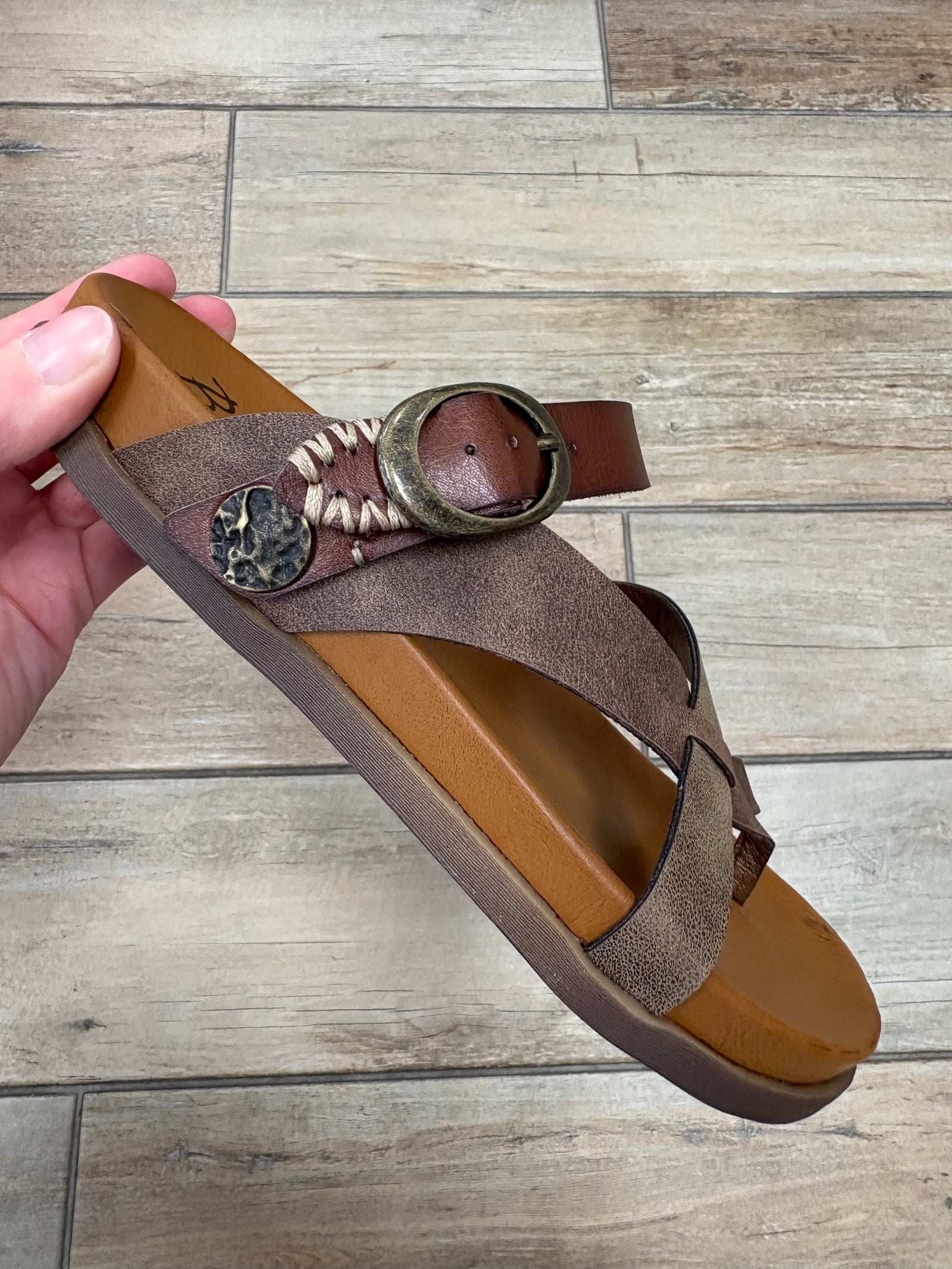 Blowfish Lilac Slide Sandal in Walnut or Black