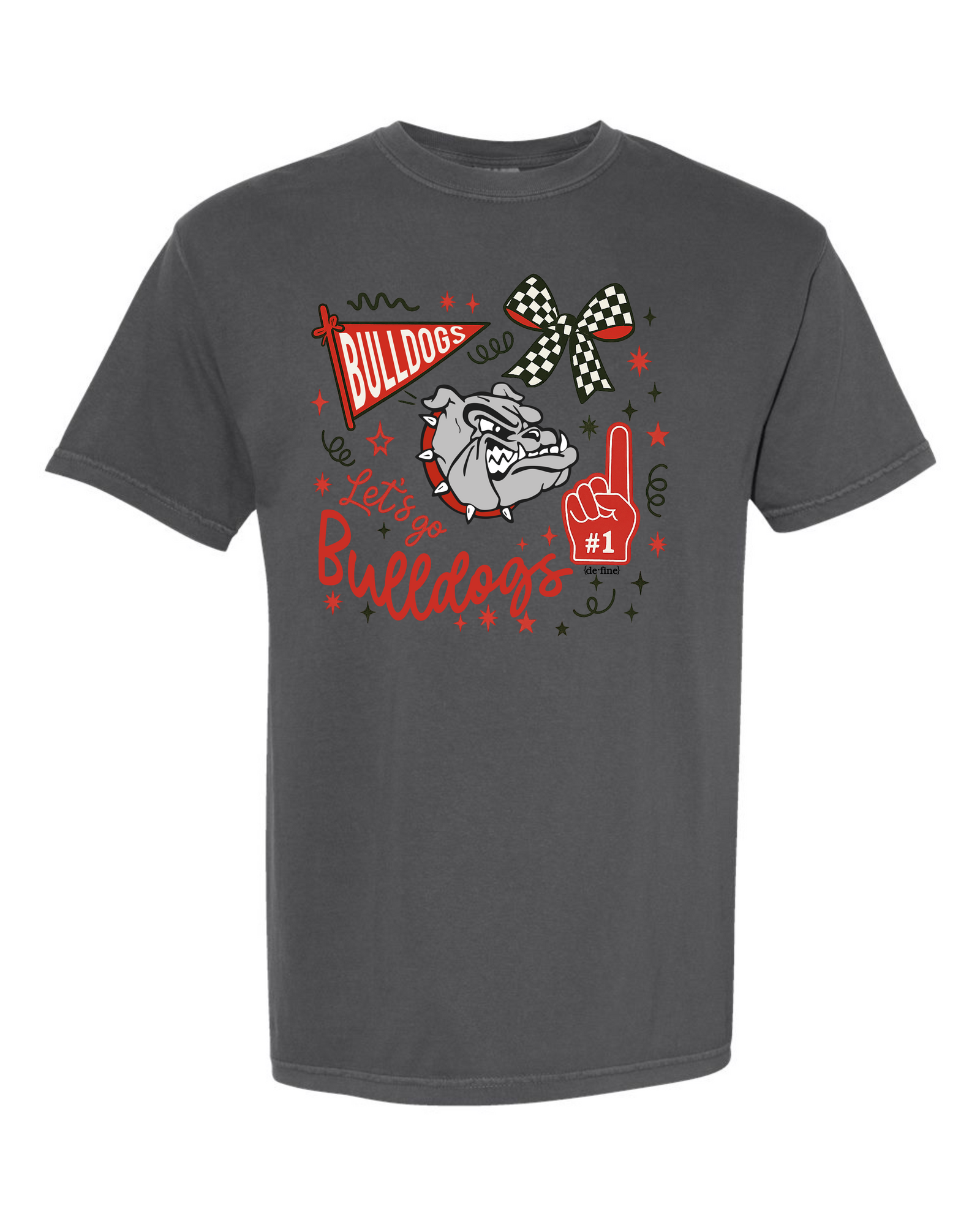 Meeker Bulldogs Mascot Collage Graphic Tee