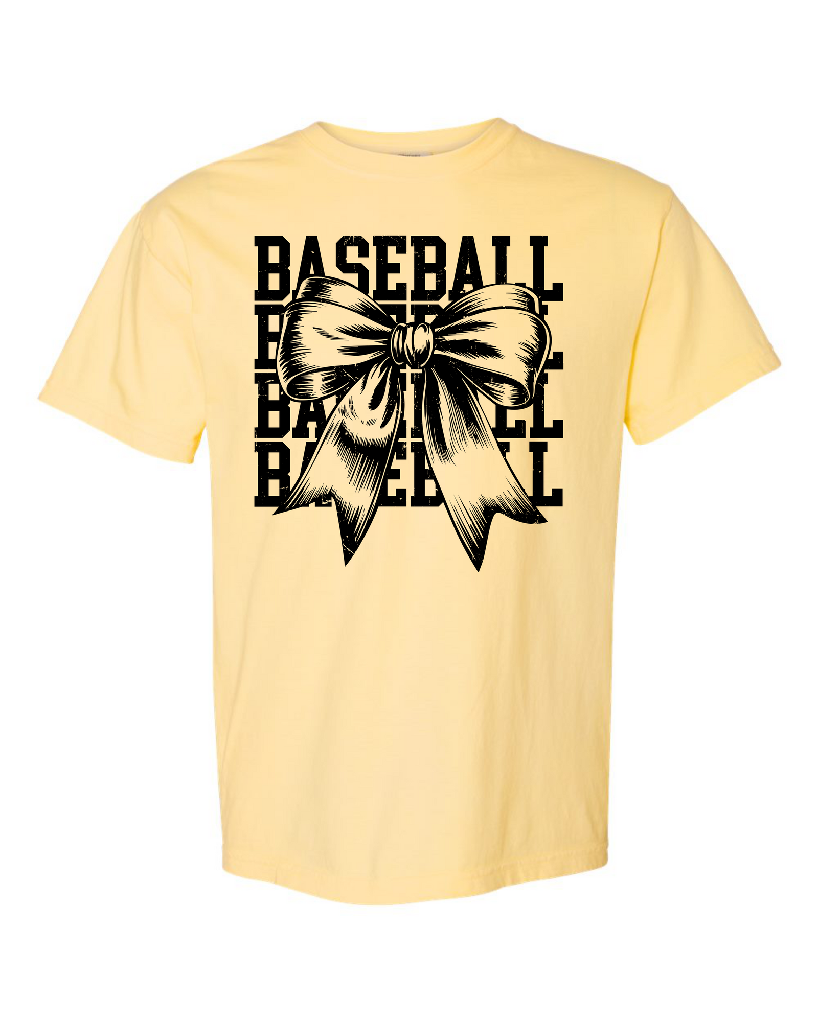 Baseball Black Coquette Tee or Sweatshirt