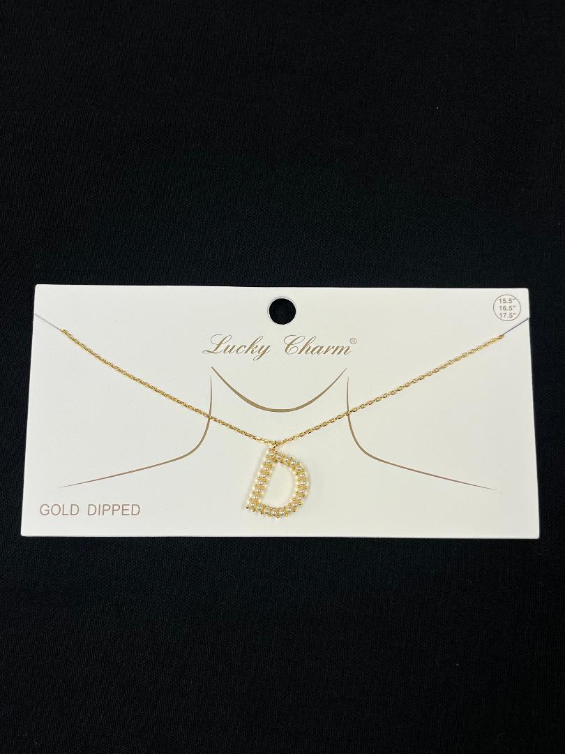 Pearl Initial Necklaces