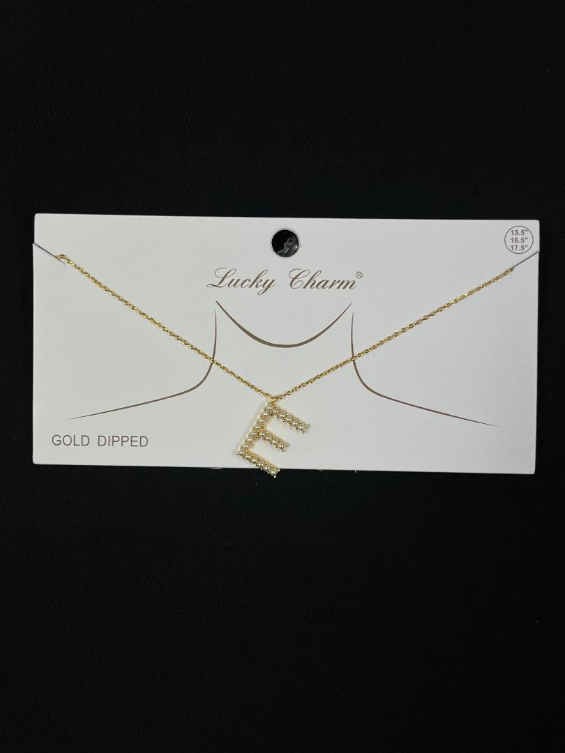 Pearl Initial Necklaces