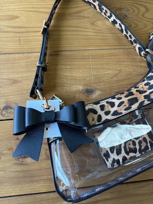 Black Bow Keychain or Purse Accessory