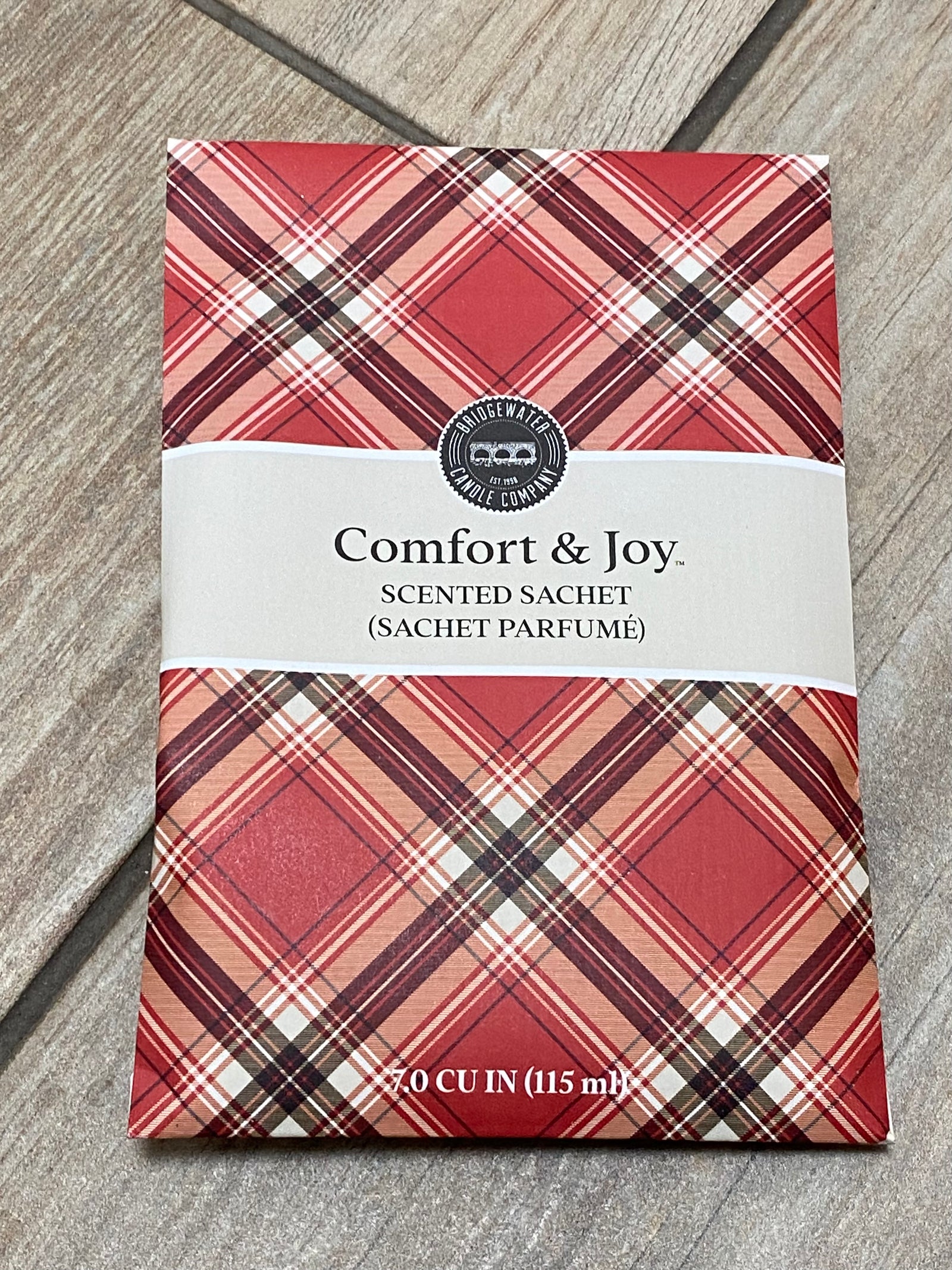 Bridgewater Comfort & Joy Plaid 7oz Sachet