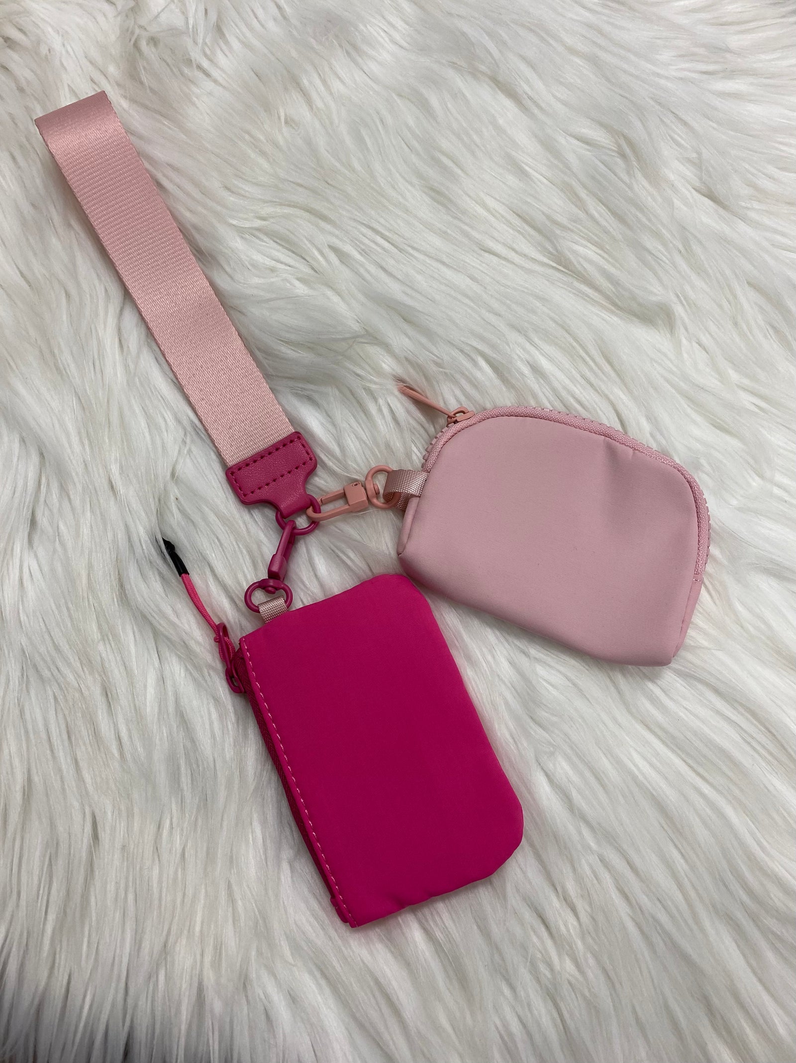 2 Pouch Zipper Wallet Keychain