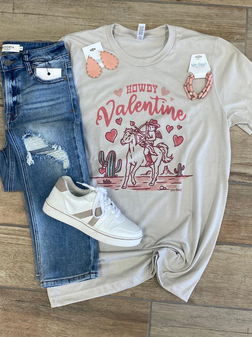 Howdy Valentine Graphic Tee or Sweatshirt