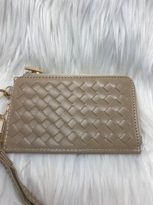 Woven Vegan Leather Wallets 4 Colors