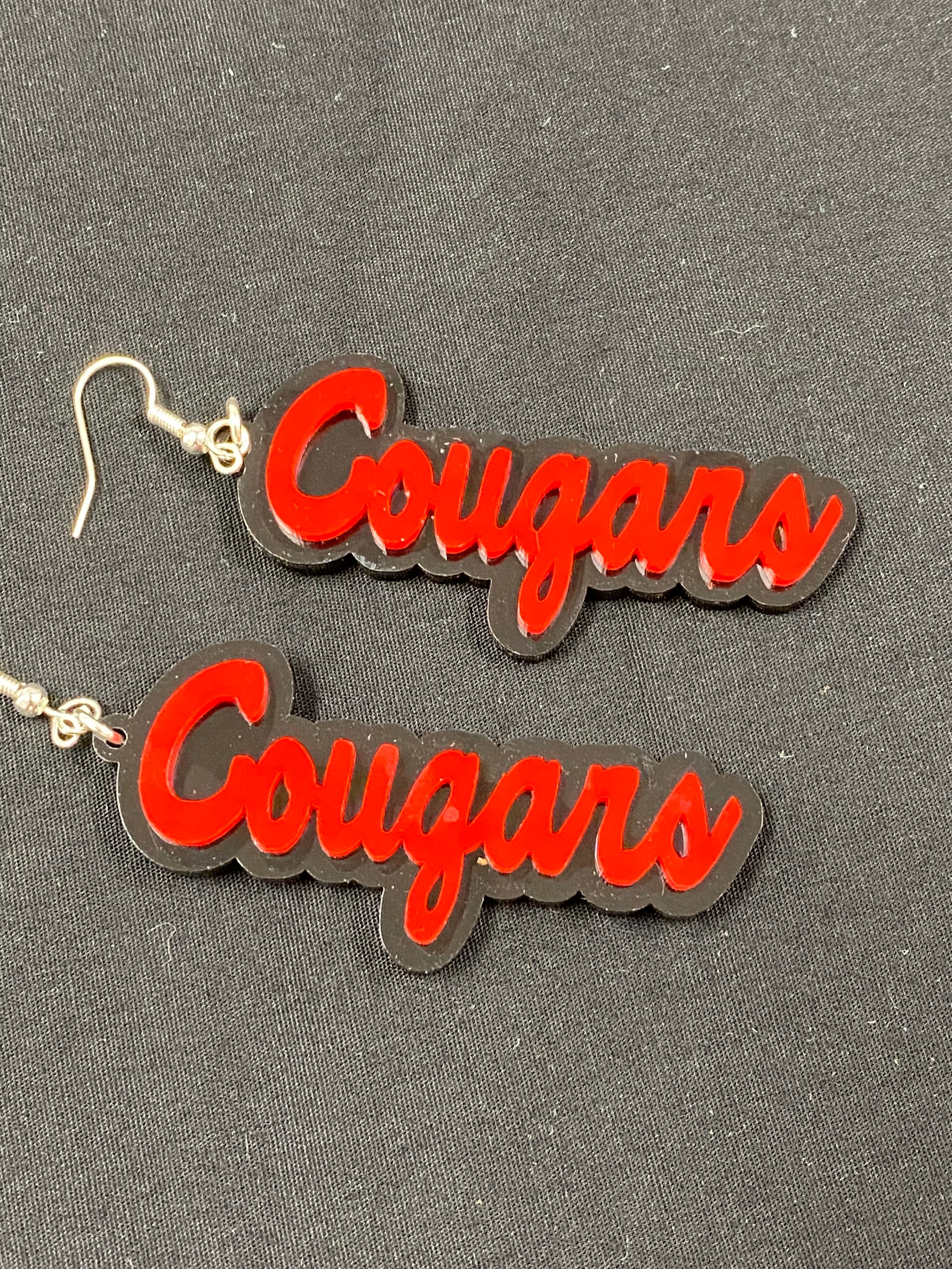 North Rock Creek Cougars Earrings