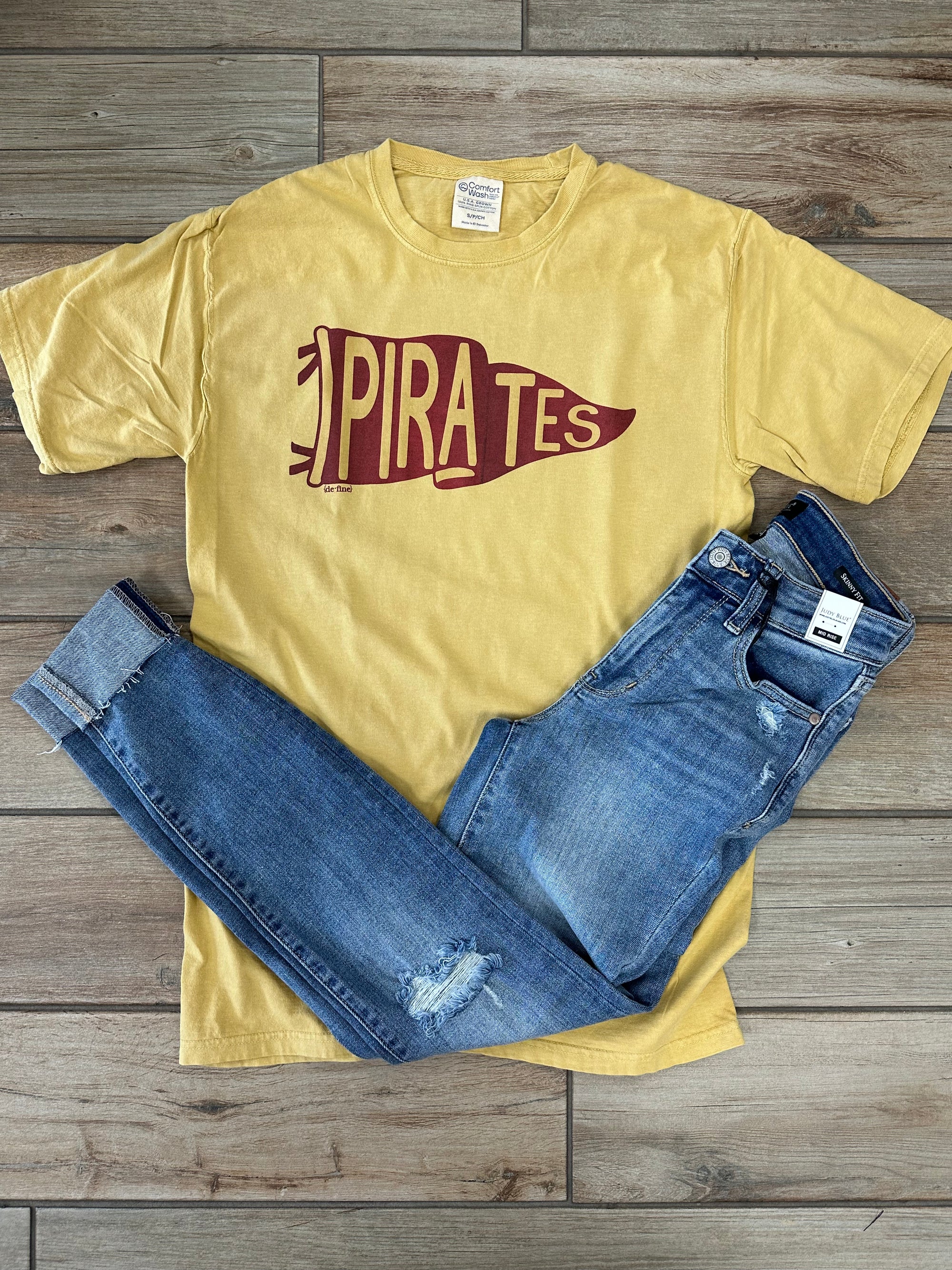 Pirate Pennant Flag Graphic Tee or Sweatshirt