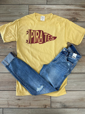 Pirate Pennant Flag Graphic Tee or Sweatshirt