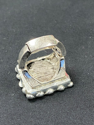 Matte Flag Chunky Vintage Ring Patriotic