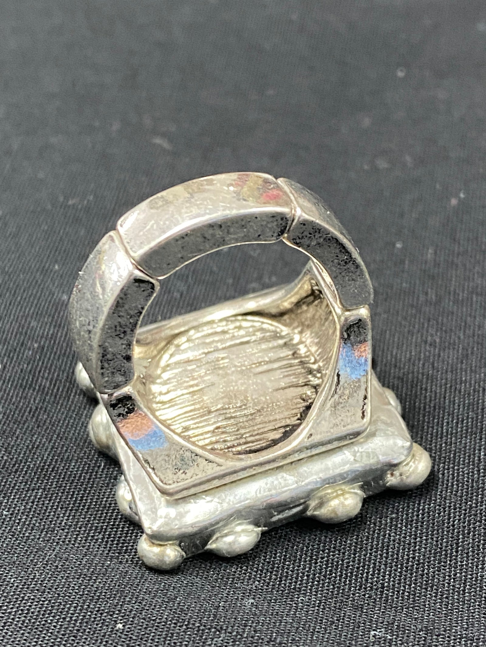 Sideways American Flag Chunky Vintage Ring Patriotic
