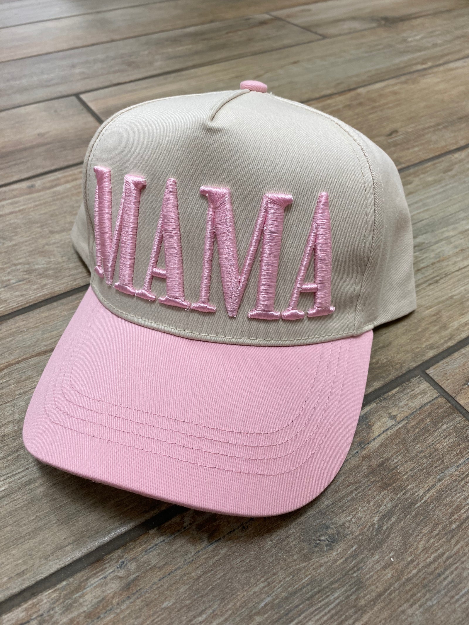 Mama Hat Pink & Natural