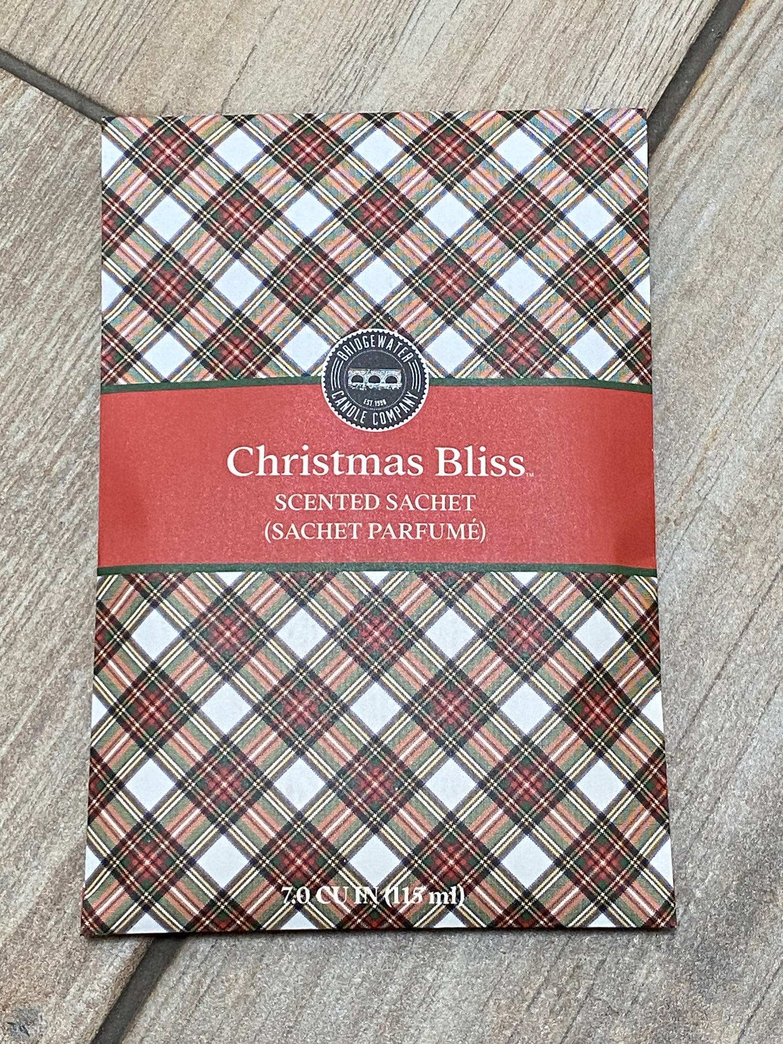 Bridgewater Christmas Bliss Plaid 7oz Sachet