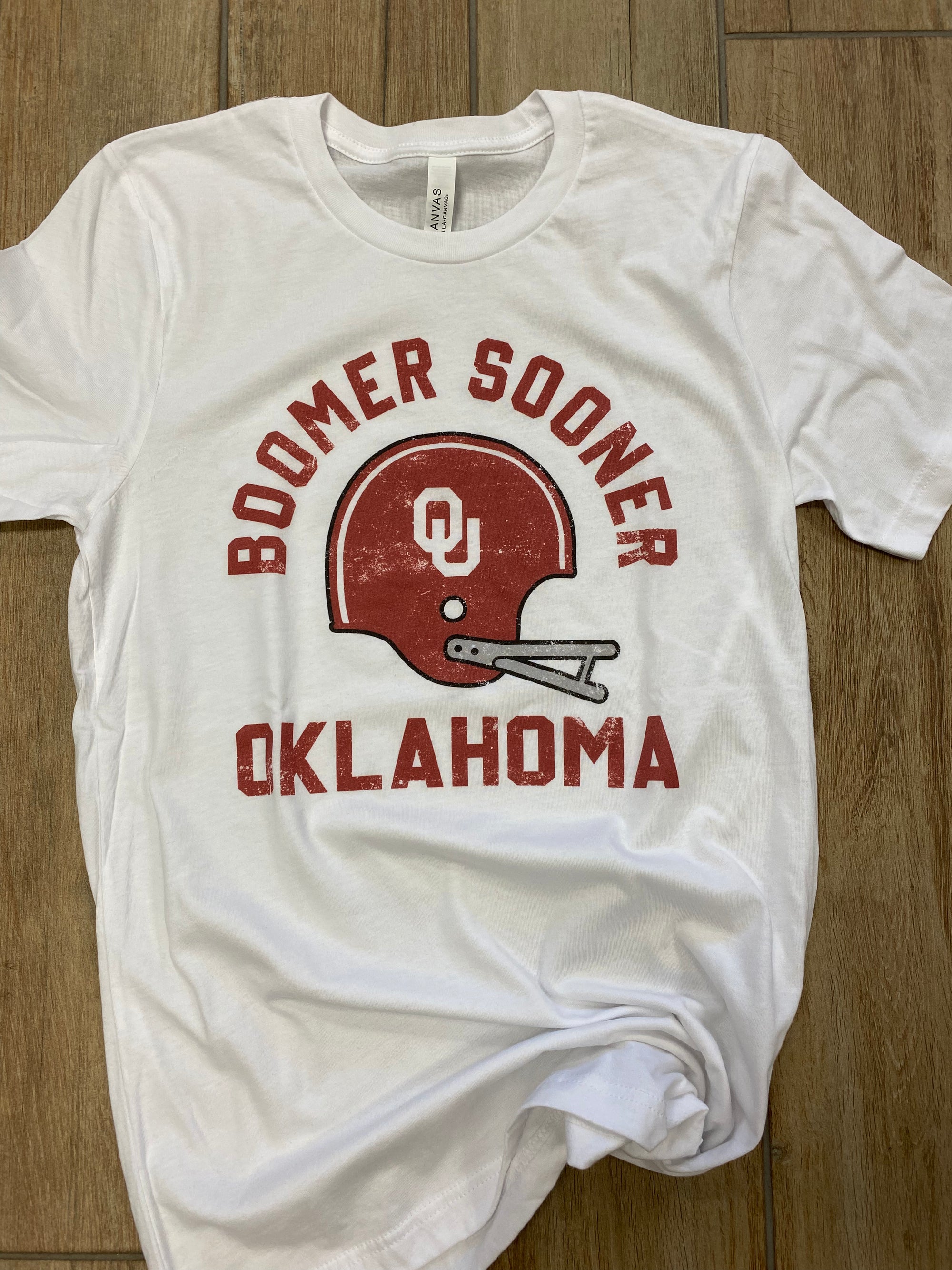 Oklahoma Football Helmet Graphic Tee