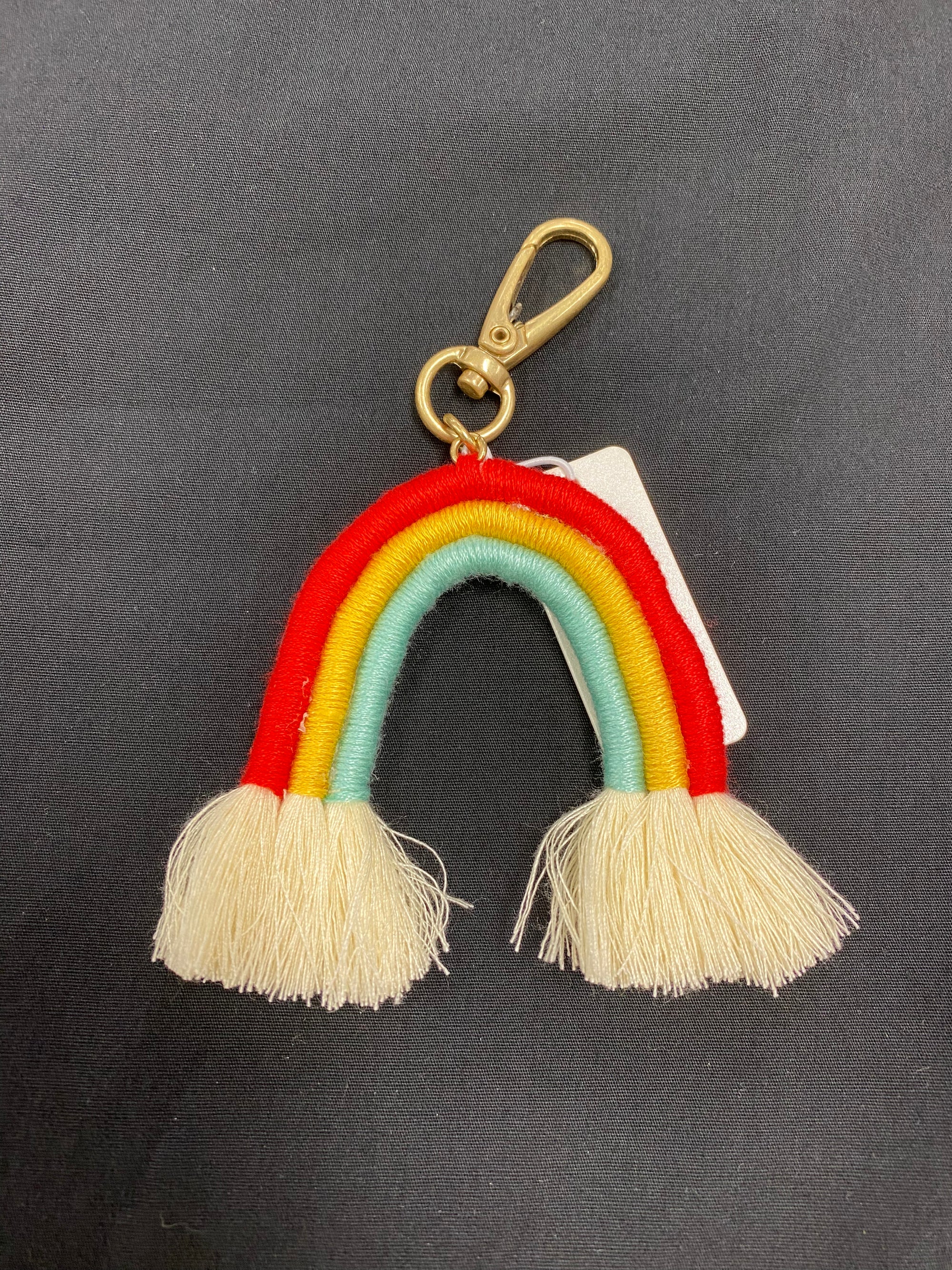 Rainbow Boho Keychain