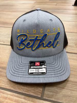 Bethel Wildcats Script Lined Hat