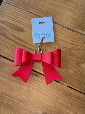 Red Bow Keychain or Purse Accessory